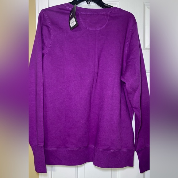 Women’s Active Tek Gear Cotton Vivid Grape Sweatshirt - Picture 5 of 6